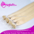 fast shipping remy hair fish line hair extension,micro ring easy loop hair